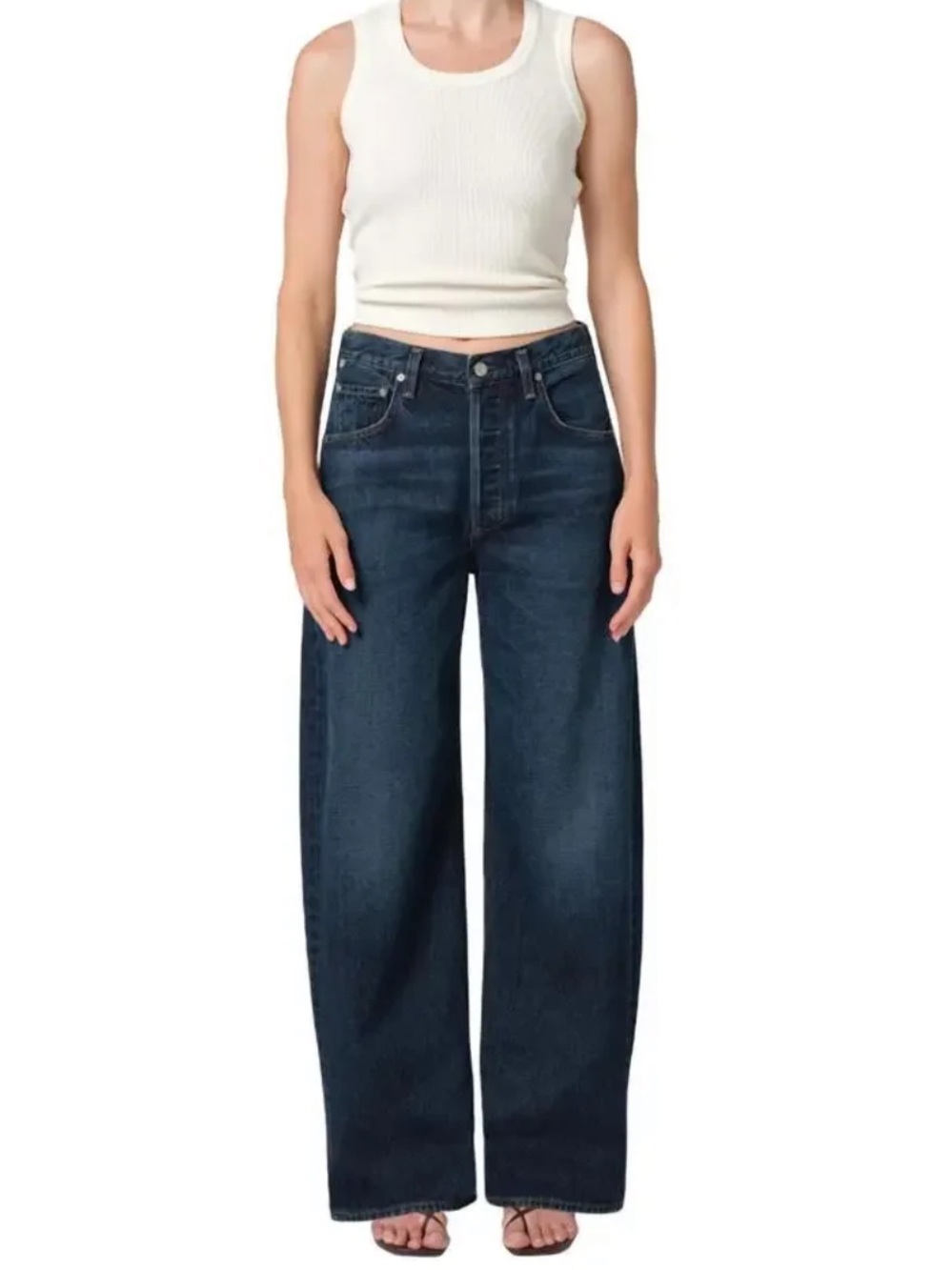 Citizens of Humanity Ayla Baggy Jean Costa Brava Dark Wash RelaxedSize 30 NWT